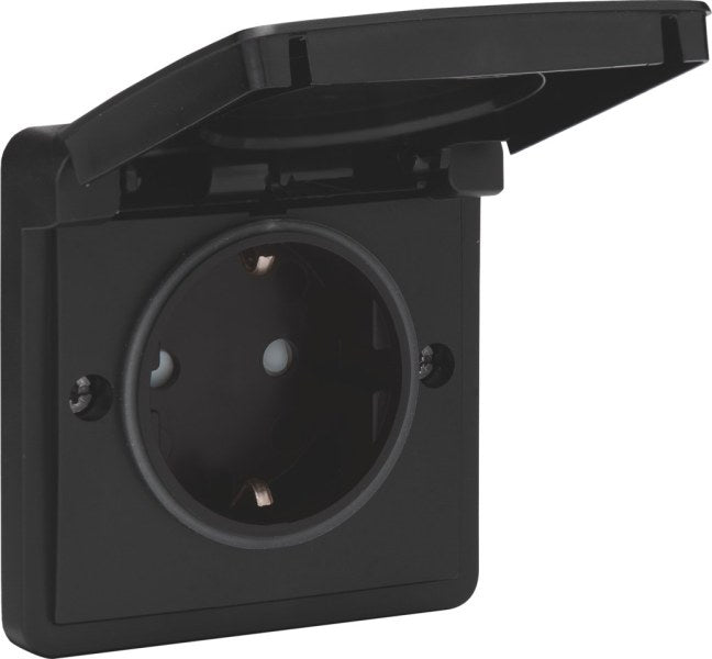 Spritzwassergeschützte Wandsteckdose 16 A/250 VAC – 761-36805