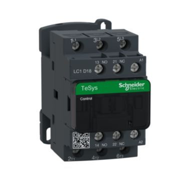 Leistungsschütz, 3p+1S+1Ö, 7,5kW/400V/AC3, 18A, Spule 240V 50/60Hz – LC1D18U7