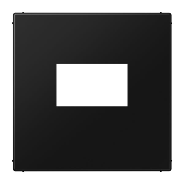 Abdeckung für USB-Ladegerät, (gerastet), Serie LS, graphitschwarz matt – LS1969USBSWM