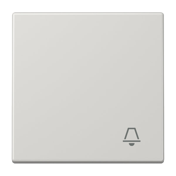 Wippe 1fach, Symbol Klingel, Duroplast, Serie LS, lichtgrau – LS990KLG