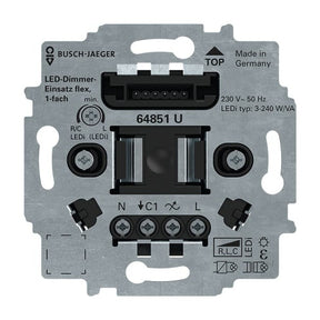 BUSCH-JAEGER LED-Dimmer-Einsatz flex 1-fach 64851 U  – 2CKA006500A0012
