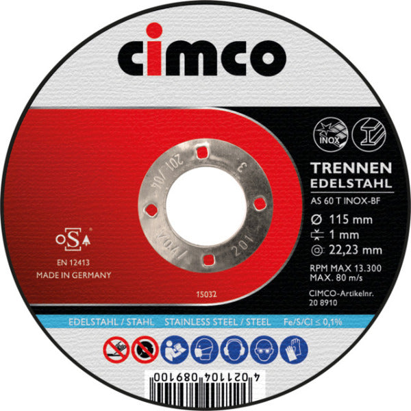 Trennscheiben in Dose Inox 10x 115x1,0mm, AS60TINOX – 206840