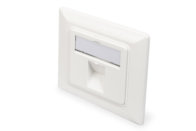 Keystone Datendose 1-Port UP leer designkompatibel RAL9010 – DN-93811