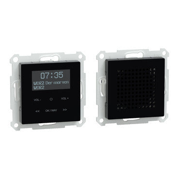 DAB+ Radio Set mit Bluetooth inklusive Lautsprecher, Farbe Schwarz für System M – MEG4375-0303