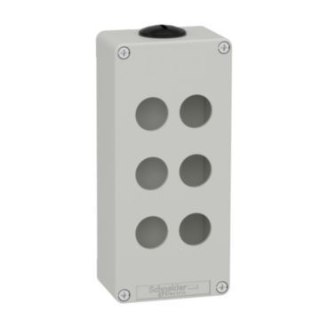 Leergehäuse XAP, Metall, grau, für 6x22mm, 80x175x51,5, M25 – XAPD3206