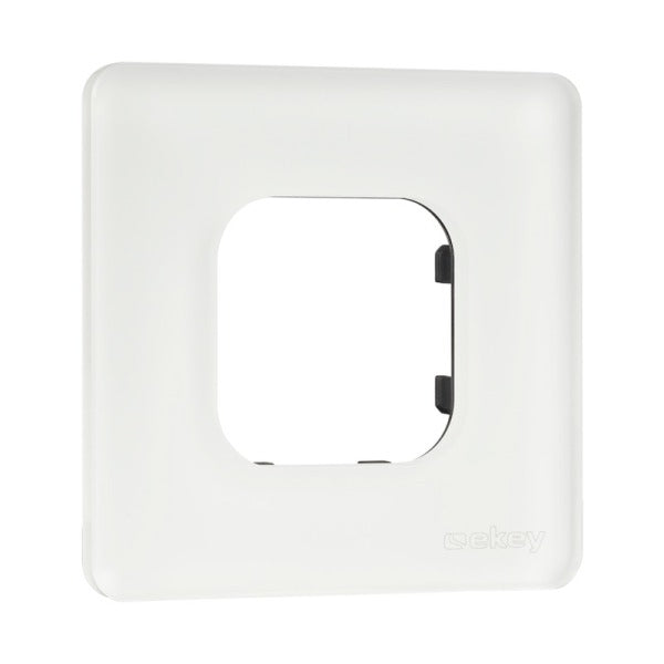 ekey xLine Rahmen für xLine Fingerprint, 1-fach aus Glas in Weiß – 203105
