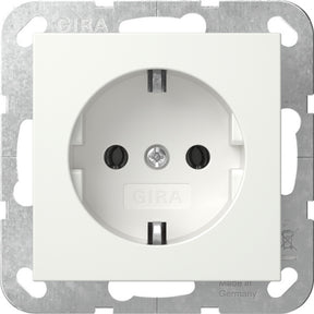 GIRA SCHUKO Steckdose System 55 reinweiß matt  – 418827