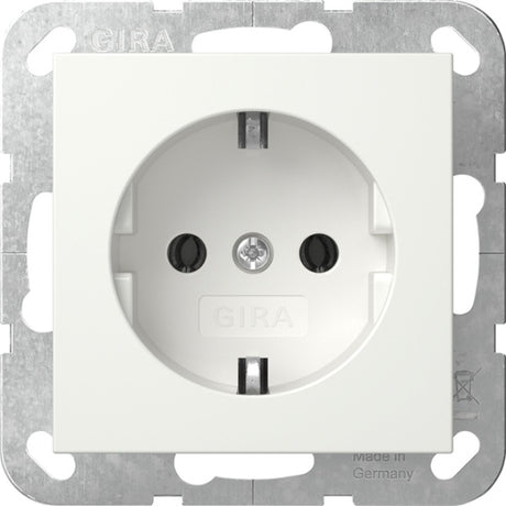 GIRA SCHUKO Steckdose System 55 reinweiß matt  – 418827