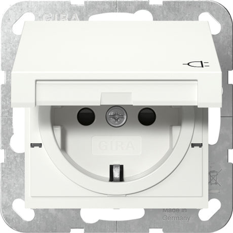 GIRA SCHUKO KD + SH System 55 Reinweiß m  – 441427