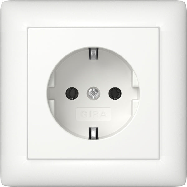 SCHUKO-Steckd. Vollpl. Standard 55 Reinweiß m – 444027