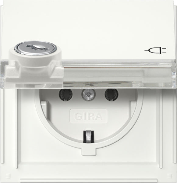 SCHUKO-Steckd. KD Schloss sortiert + BSF Gira TX_44 Reinweiß – 446766