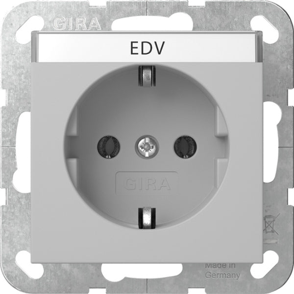 SCHUKO-Steckd. BSF System 55 Grau m – 4457015