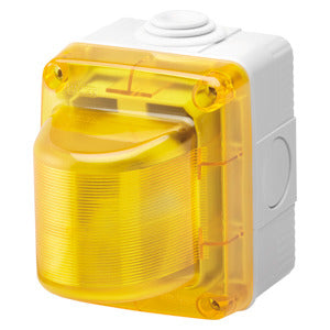 System elektronische AP-Kontrollleuchte Gelb max. 15W 230V AC IP55 RAL 7035 – GW27417