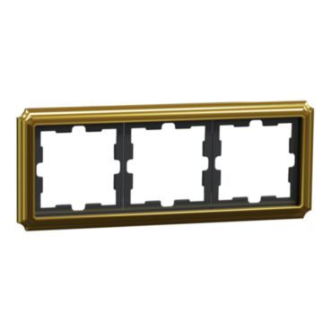 D-Antik Metallrahmen, 3-fach, 24k gold – MEG4030-4741
