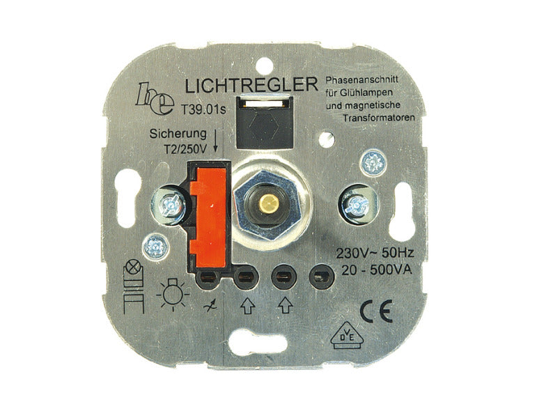 UP-Phasenanschnitt-Dimmer T39, für NV-Halogenlampen, Druck-Wechsel-Schalter 500W – 100484
