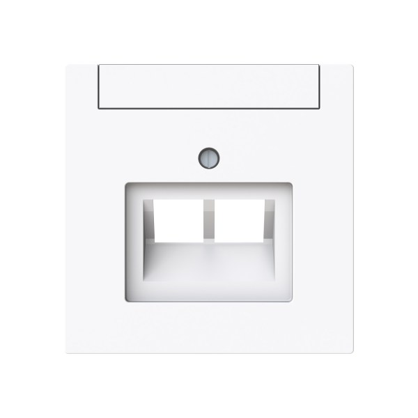 Zentralscheibe UAE-Einsatz mit Beschriftungsfeld 2-fach studioweiß - art linear – 2CKA001710A4227