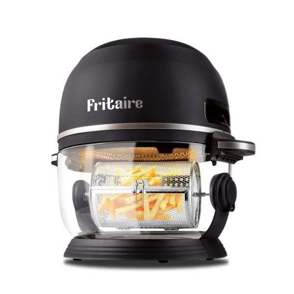 Heißluftfritteuse 1500W 5L selbstreinigend 6Funkt Glassch sw – 11533