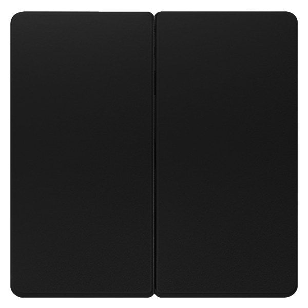 DELTA i-system Wippe 2-fach neutral für Serienschalter, soft schwarz – 5TG62050SB00