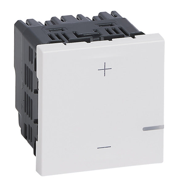 MOSAIC 2-Leiter Universal-Tastdimmer, 125W LED, Farbe: Ultraweiß – 078407A