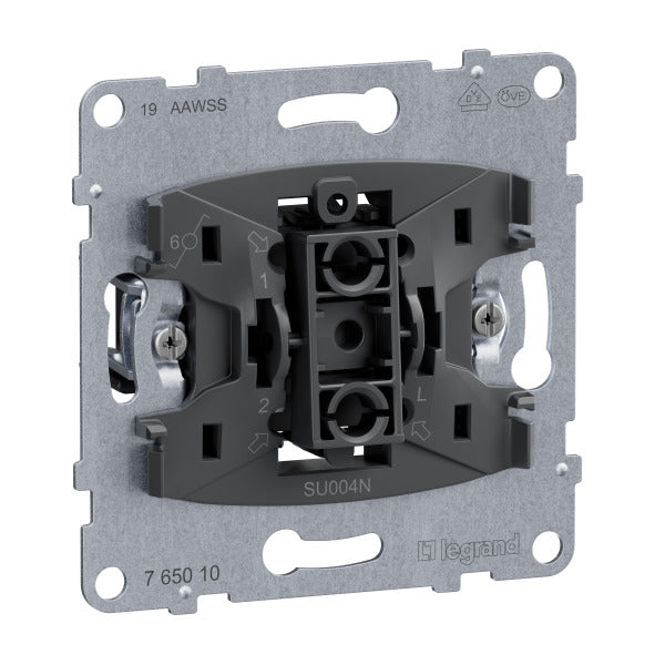 LEGRAND SEANO Einsatz Wechselschalter mit N-Klem me 10AX Steckklemmen  – 765010