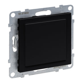 LEGRAND SEANO Blindabdeckung & Mosaic-Adapter in der Farbausführung Schwarz lackiert  – 765801