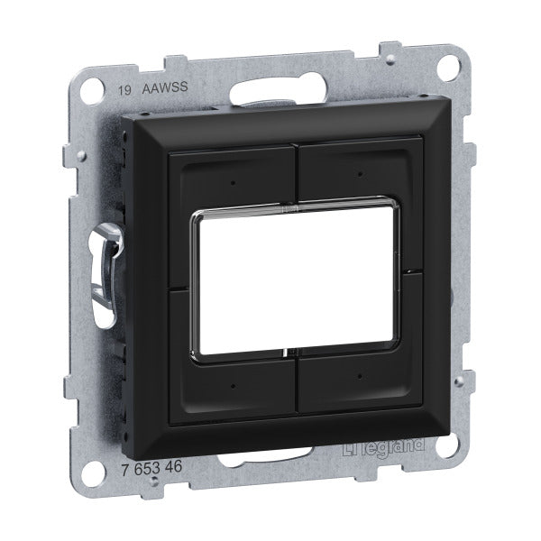 Seano MyHome Szenentaster zum Abrufen von 4 Szenarien in der Farbe Schwarz – 765812