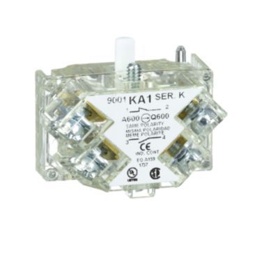 Hilfsschalterblock m. gesch. Klemmen, 9001K, 1W Standard, Silberlegierung – 9001KA1