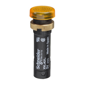 Leuchtmelder, Harmony XVL, 12mm, gelb, geschützte LED, 24V DC, Gewindeanschluss – XVLA335