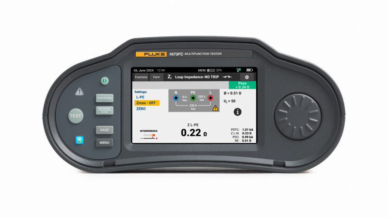 Fluke 1673 FC SCH FTT Multifunktions-Installationstester im Paket mit TruTest Software – 5581079
