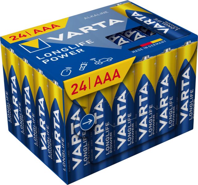 Batterie Longlife Power Alka AAA Micro LR03 1.5V CUBEPACK=24Stk – 4903121134