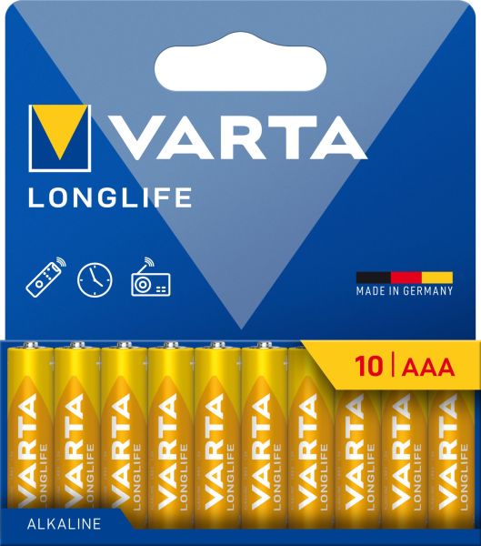 Batterie Longlife Alkaline AAA Micro LR03 1.5V 1Bli=10Stk – 4103101761