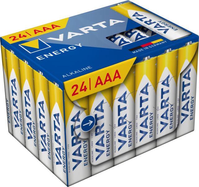 Batterie Energy Alkaline AAA Micro LR03 1.5V CUBEPACK=24Stk – 4103229234