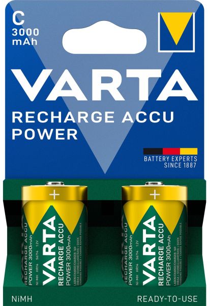 Akku Recharge Power Nickel-Hyd C HR14 1.2V 3000mAh 1Bli=2Stk – 56714101412