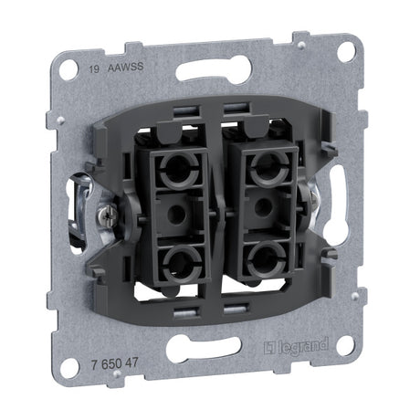 LEGRAND SEANO Einsatz Rollladen-/Jalousieschalte r mechanischer Verriegelung, 2 Tasten  – 765047