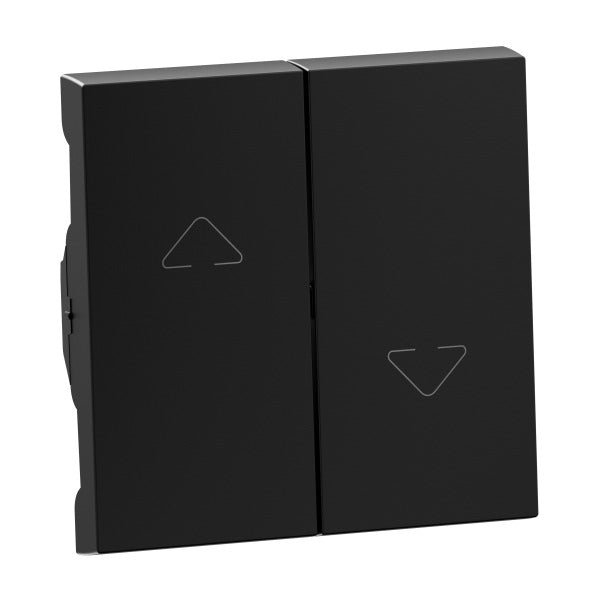 LEGRAND SEANO Wippe Jalousieschalter/-taster, 2- Tasten-System, Farbe: Schwarz lackiert  – 765347