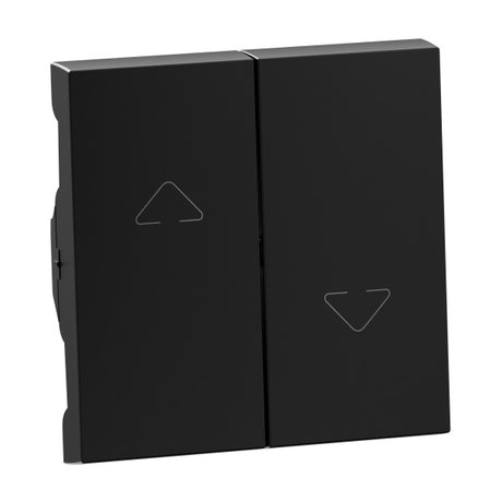 LEGRAND SEANO Wippe Jalousieschalter/-taster, 2- Tasten-System, Farbe: Schwarz lackiert  – 765347