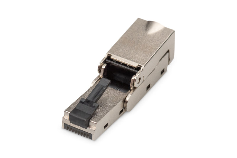 CAT 6A Feldstecker biegbar, STP mit Staubschutzkappe, Knickschutz – DN-93636