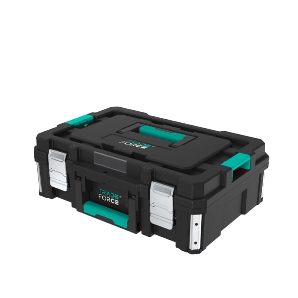 Forcebox ineinander greifender, stapelbarer Werkzeugkasten aus Kunststoff, Größe S – 0122890002