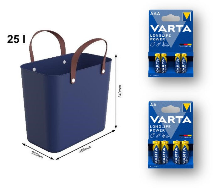 best.aus: LL Power 30x4AAA + 40x4AA + Rotho Multibag 25L bl – 9137112885