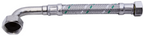 ALVA Niroflex-Verbinder DN13 DVGW Silikon IG 1/2" x IG Bogen 3/4" L 20cm