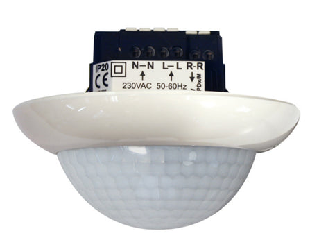 BEG Unterputz Präsenzmelder, Slave, weiß PD4-S-UP, 360°  – 92163