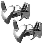 ALVA Era Handtuchhaken doppelt Chrom für Rohr-Ø 15-28/Rohrabst. 11-22mm, 2 Stk.