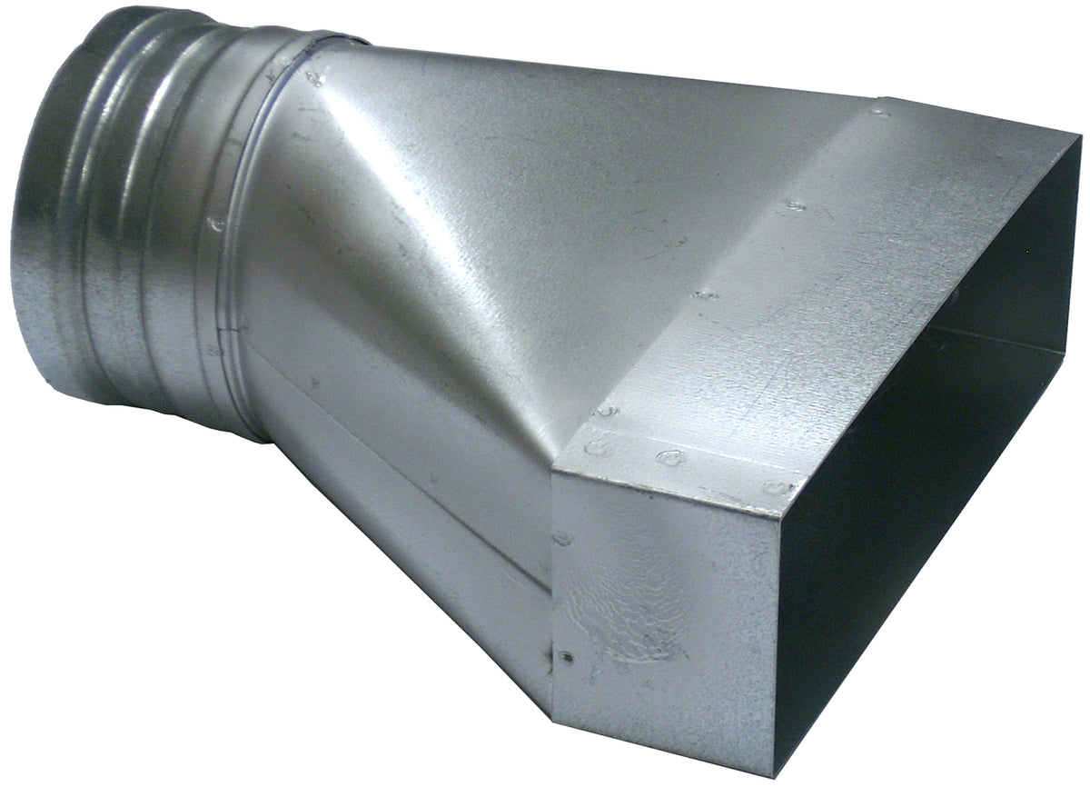 Alva Flachkanal Übergang Asymmetrisch 60x200-DN100 - ALFKUEA100