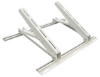 ALVA Klima Dachstütze mit Traverse Neigung 15°-30° B/T 850x520mm, RAL9002