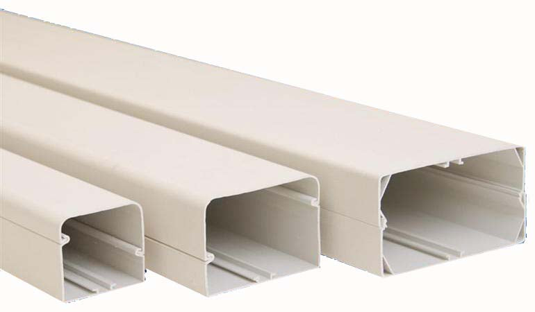 ALVA Installationkanal Industrie (105x75) L=2m, RAL 9002 (elfenbeinfarbig - ALKIK105I