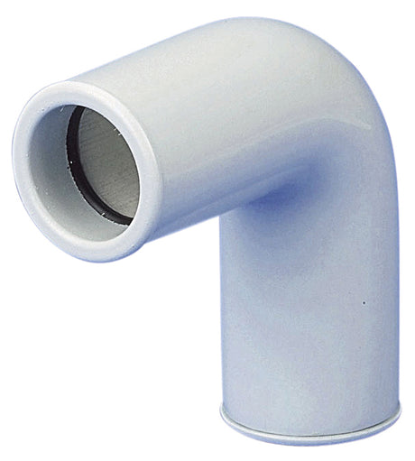 Alva Kondensatrohrbogen 25mm 90 für SMKKR25, weiß - ALKKRB25.90