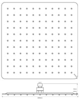 Alva Varia Kopfbrause 40x40cm softedge mit Antikalk, Edelstahl poliert - AQARVAKB40S