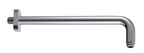 Alva Varia Wandbogen 1/2 33cm rund, Rosette Softedge, Messing, Chrom - AQARVAWB33S