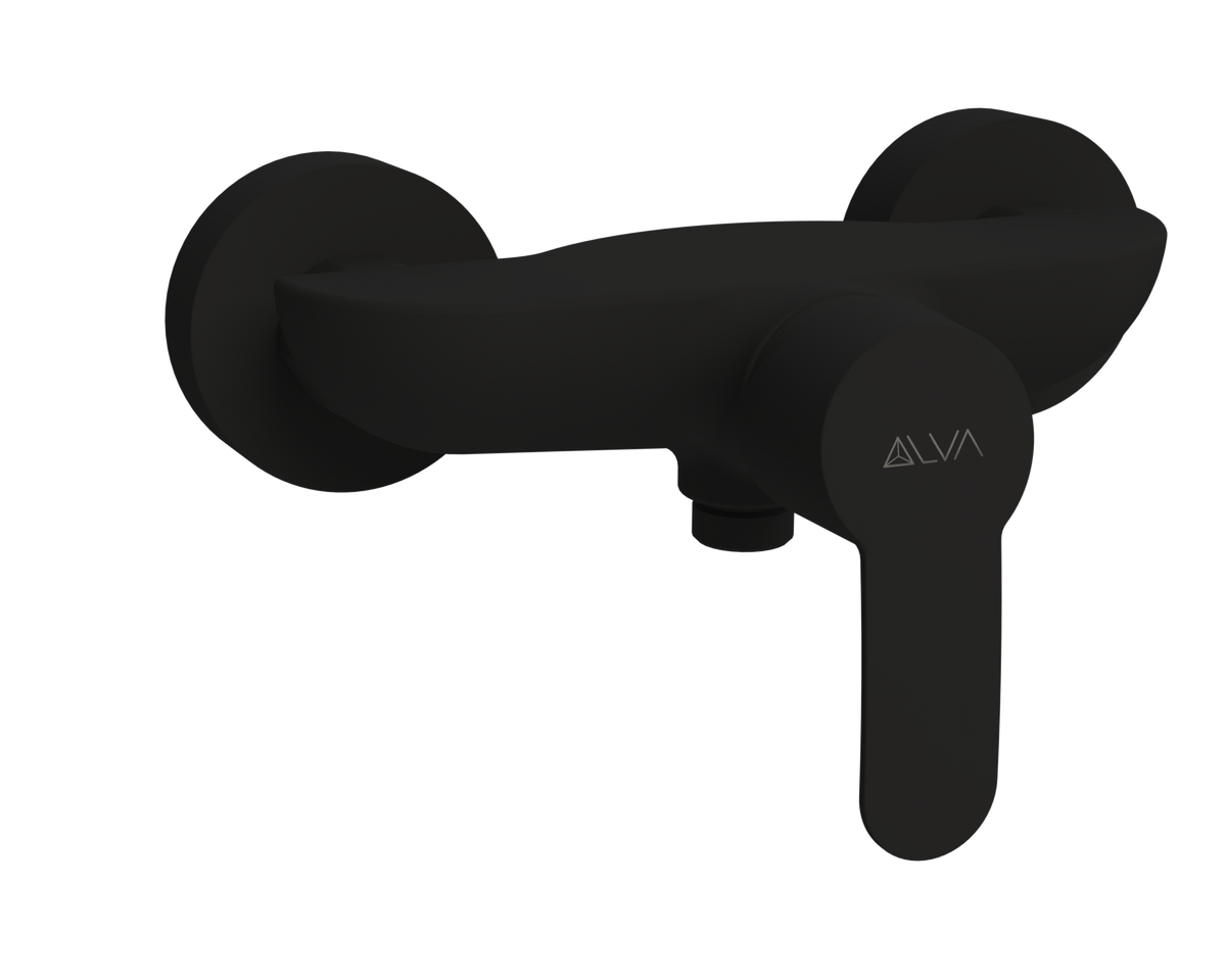 Alva Viva Brausearmatur Schwarz Matt - AQARVIBTS