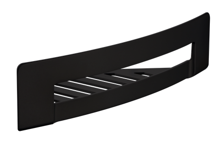 Alva Aura Eckseifenkorb 28,1x19,9cm, Ganzmetalla., Black L. Matt - AQASAUESKBM